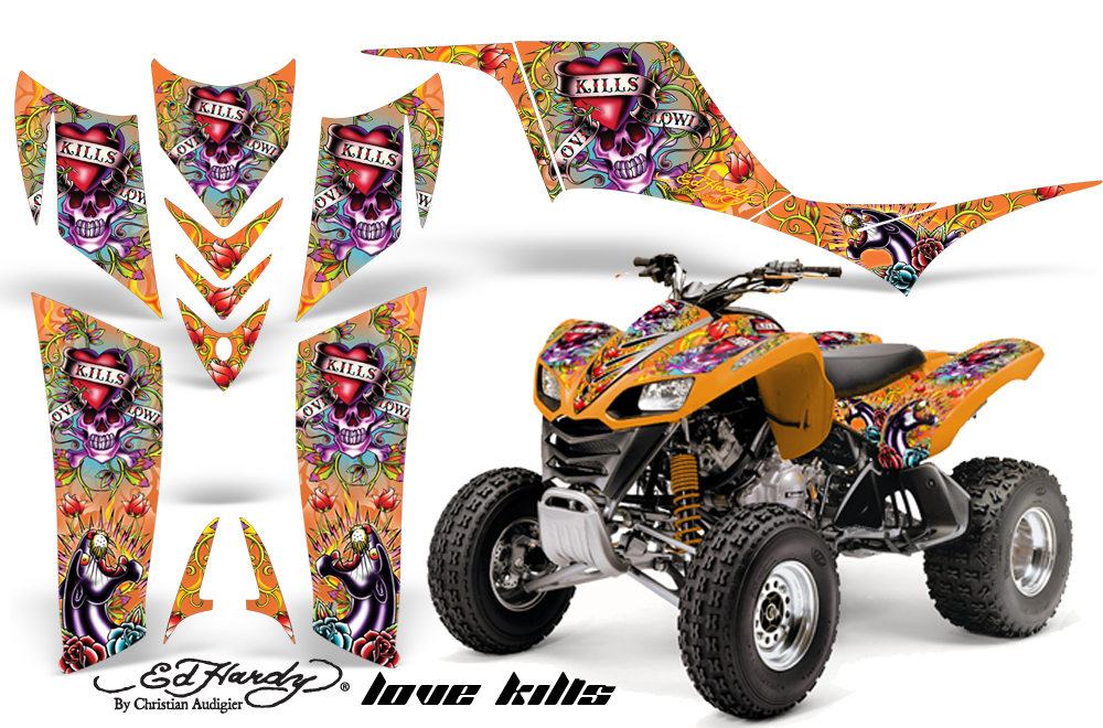 Kawasaki KFX 700 Graphics eh lovekills orange